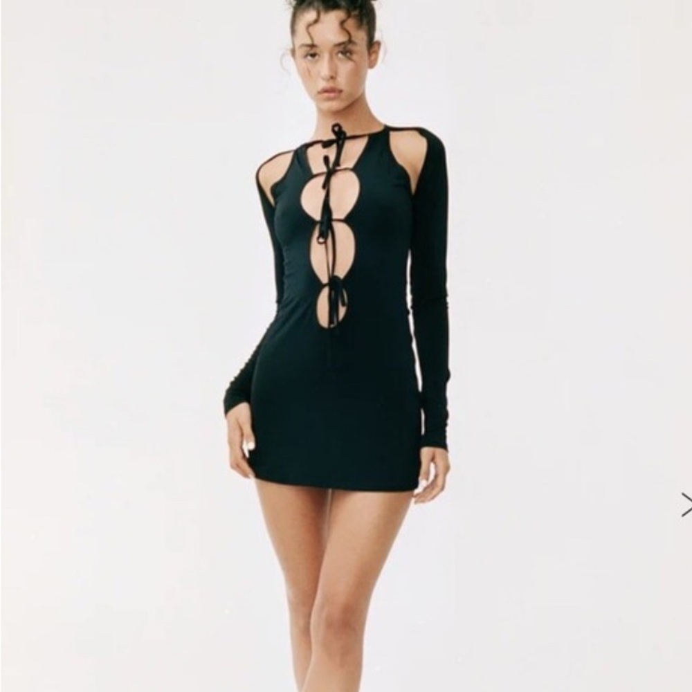 With Jean midnight dress in black